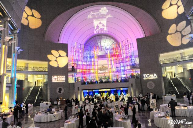 The atrium to the Ronald Reagan Building went to the dogs on Wednesday night.